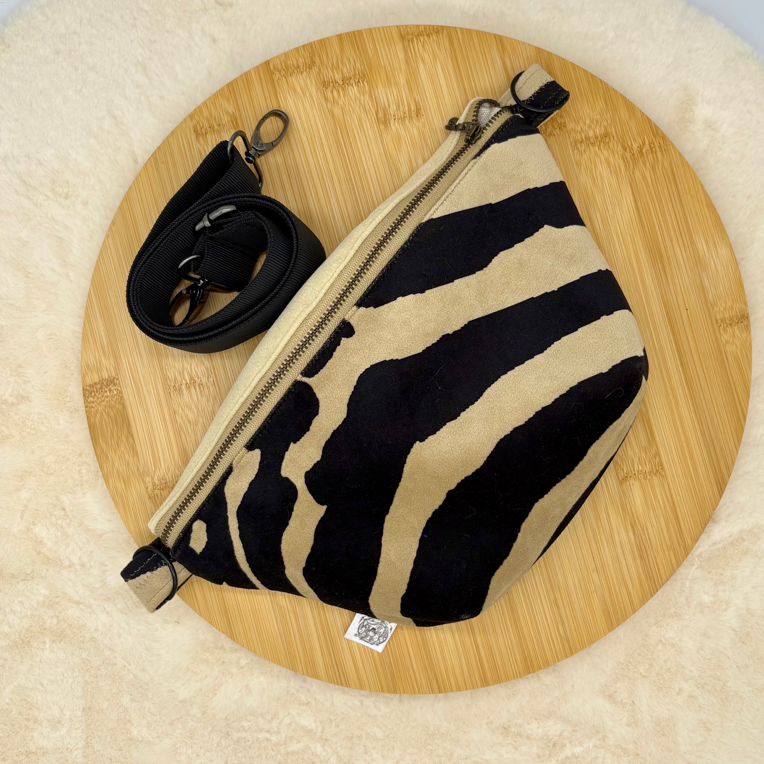 Bauchtasche mit Zebra-Muster